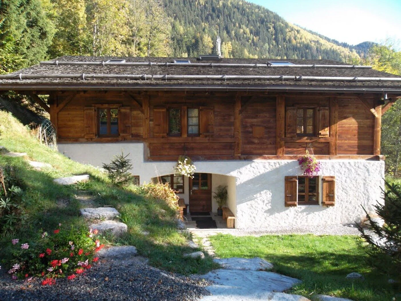 Chalet Les Méandres i Les Houches, start på Tour du Mont-Blanc