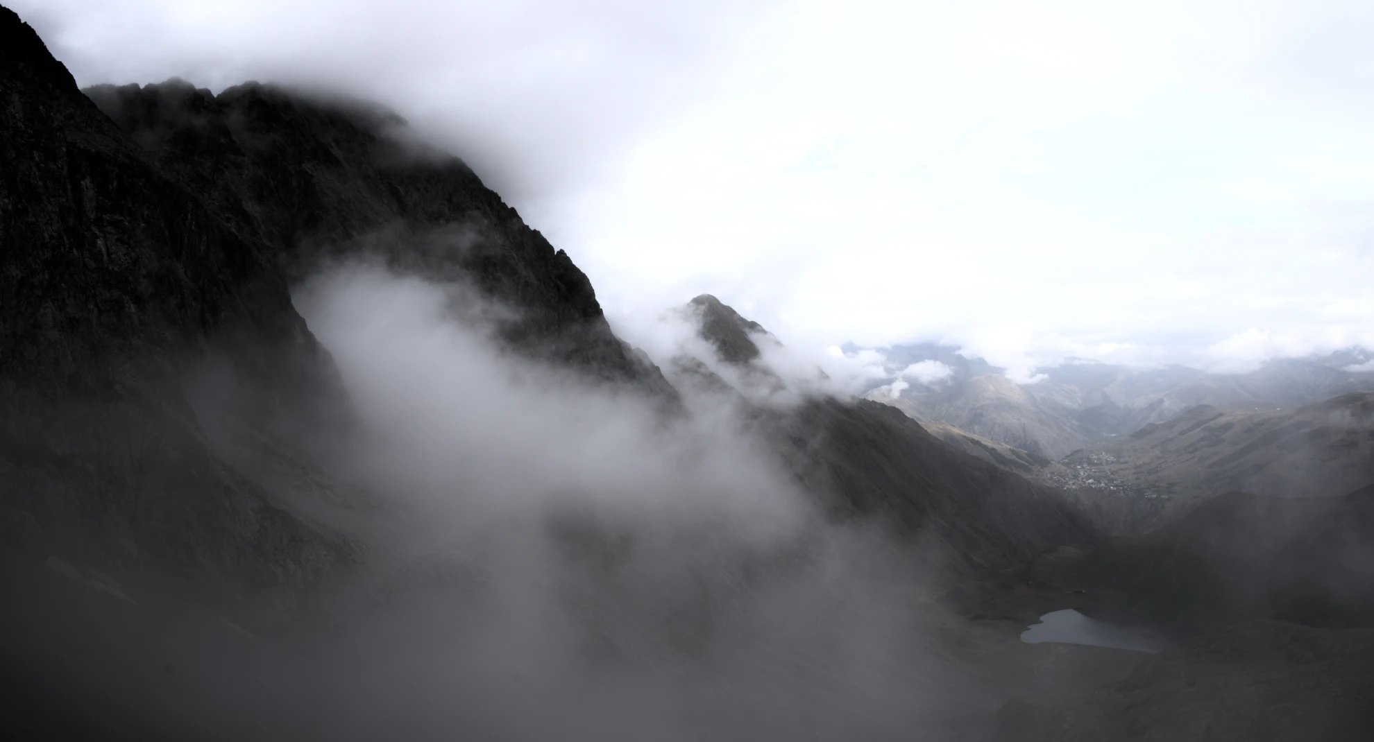 Lac de la Muzelle domineret af glaciale tinder