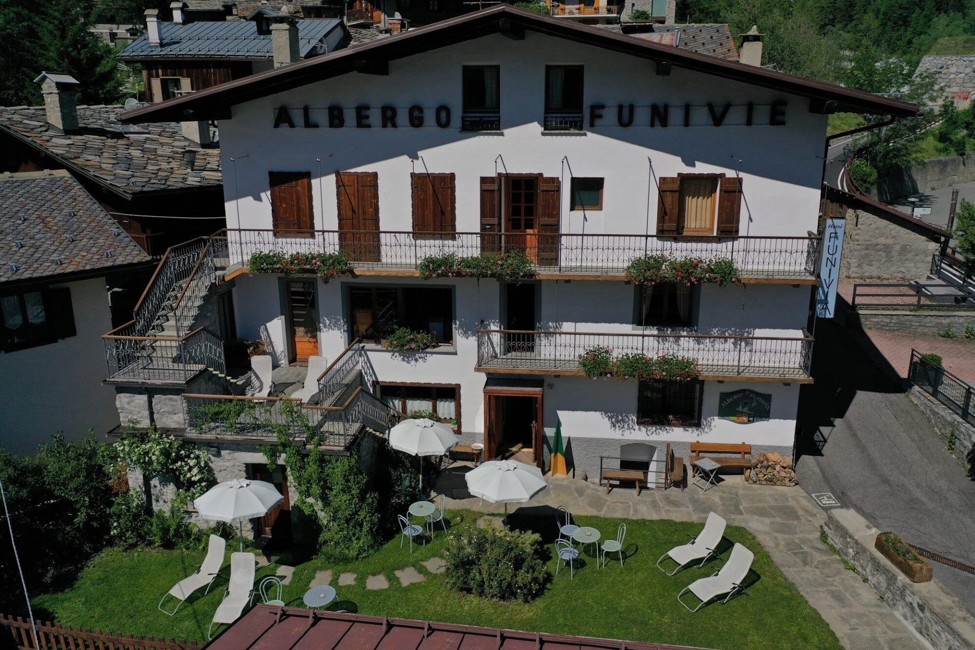 Hôtel Funivia i Courmayeur, halvvejs på TMB