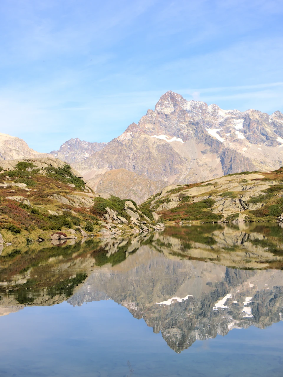 Spejling af Olan i Lacs de Pétarel