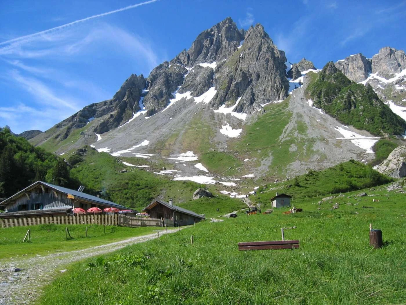 Refuge de la Balme på stigningen mod Col du Bonhomme