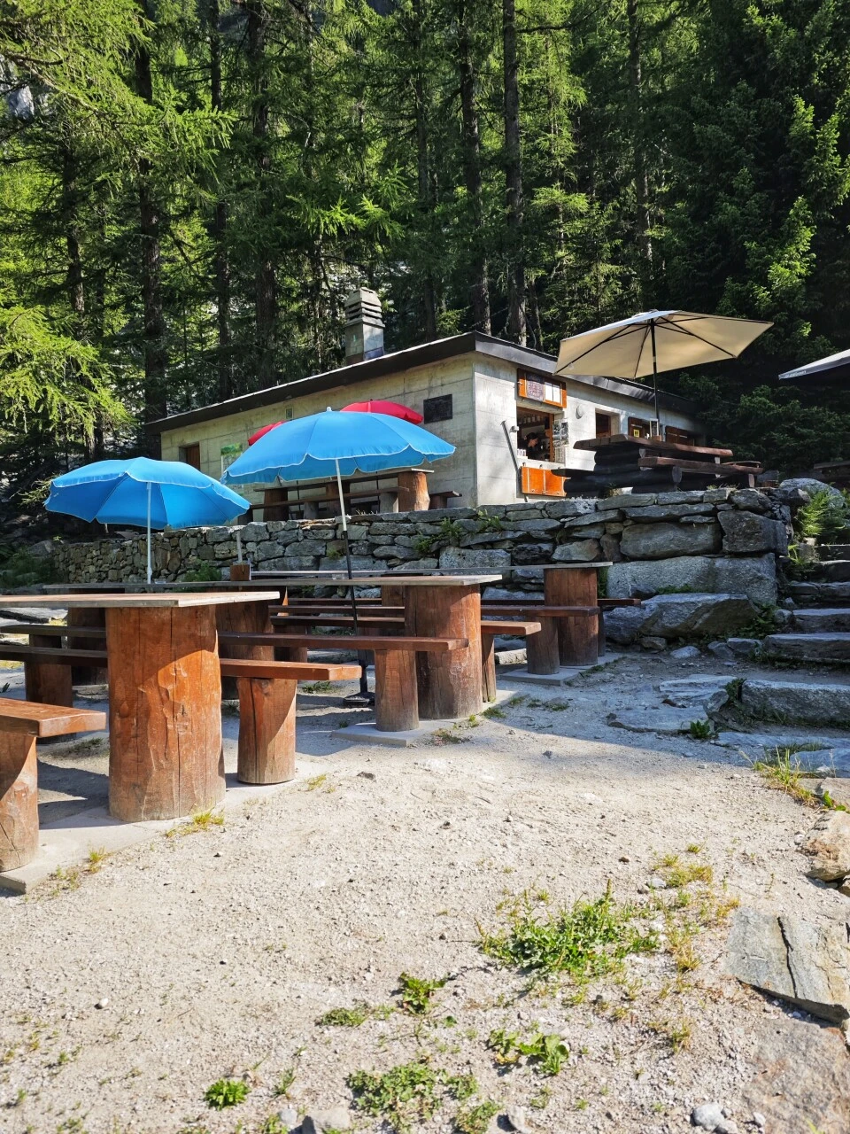 Relais d'Arpette, sidste stop før opstigningen mod Fenêtre