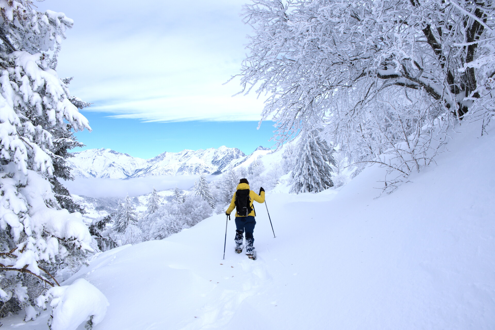 Snesko-ophold i Hautes-Alpes